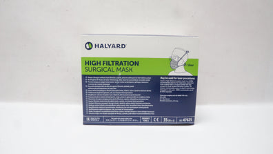 Halyard 47625 High Filtration Surgical Mask - Box of 35
